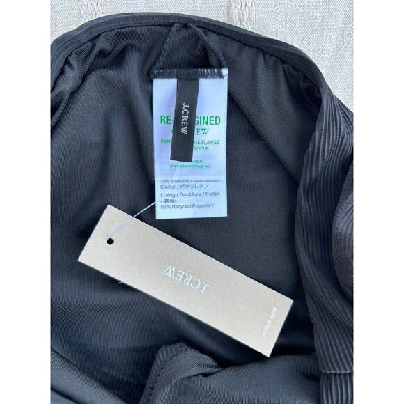 NWT J.Crew‎ Black Ribbed Bikini Bottom, Size S - Picture 3 of 7